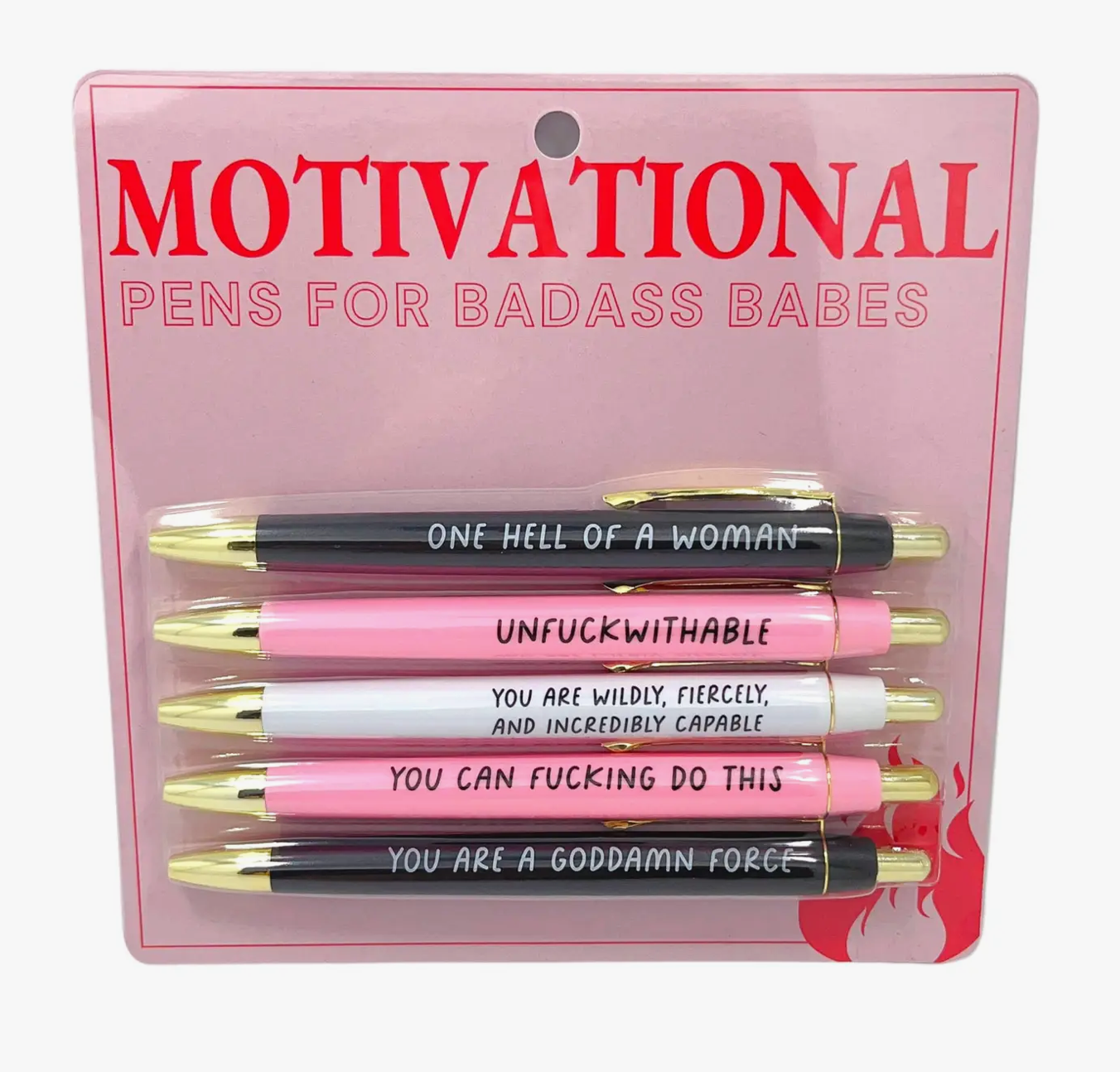 Motivational Badass Babes Pen Set