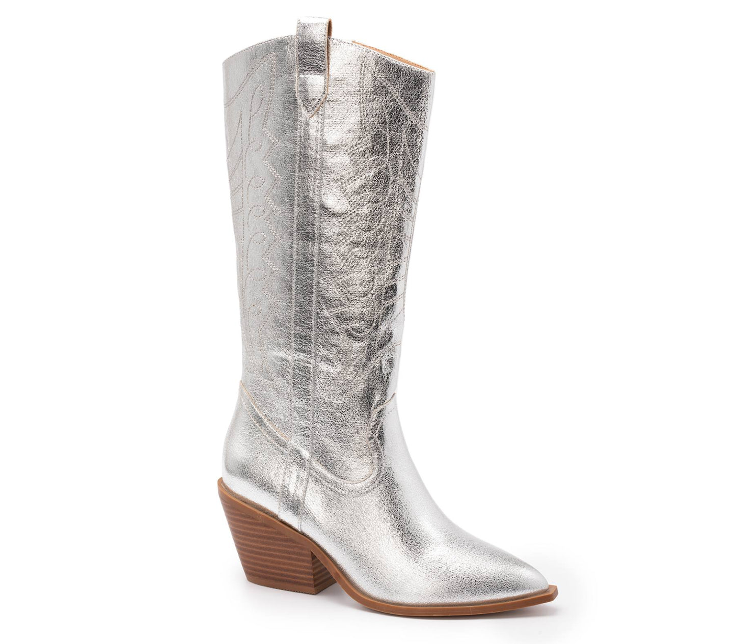 Corkys Howdy Boots in Silver Metallic