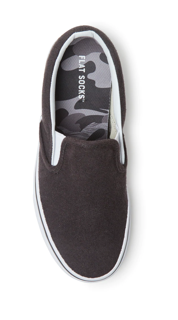 Flat Socks in Black Camo