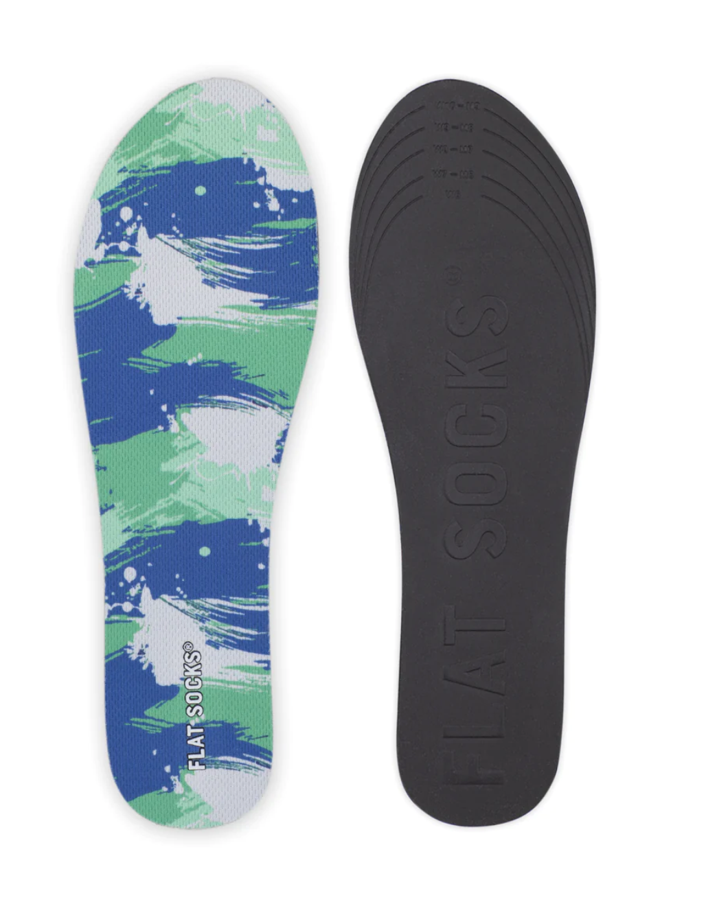 Flat Socks in Brush Stroke